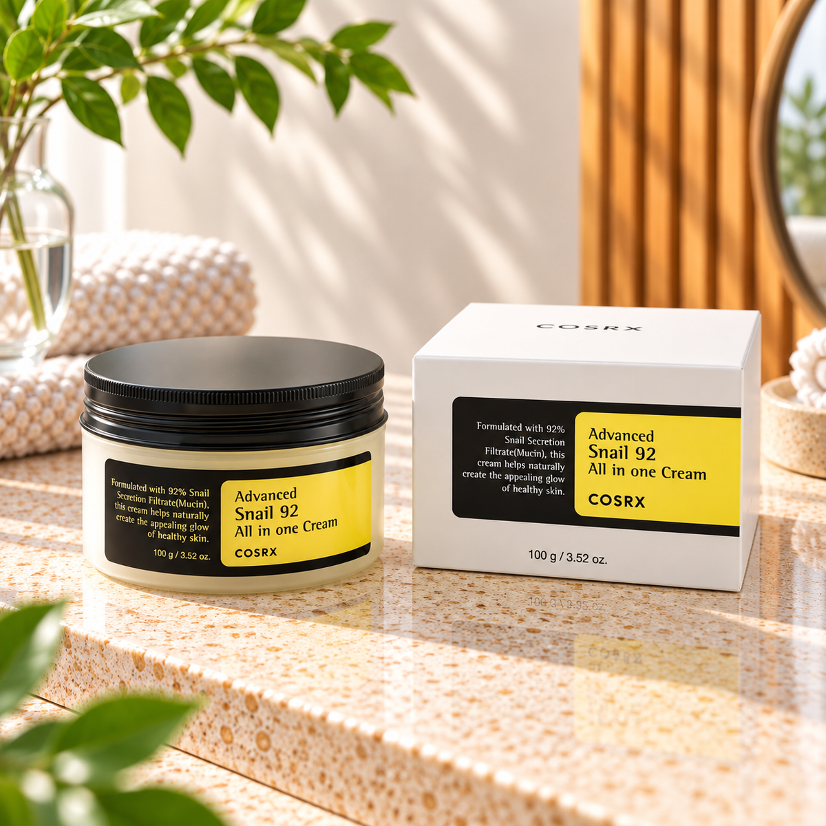 COSRX Creme Regenerador Tudo-em-Um com 92% de Mucina de Caracol – 100 ml