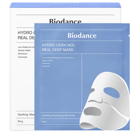 Biodance Hydro Cera-Nol Real Deep Mask - 1 Box 34g X 4 Pieces