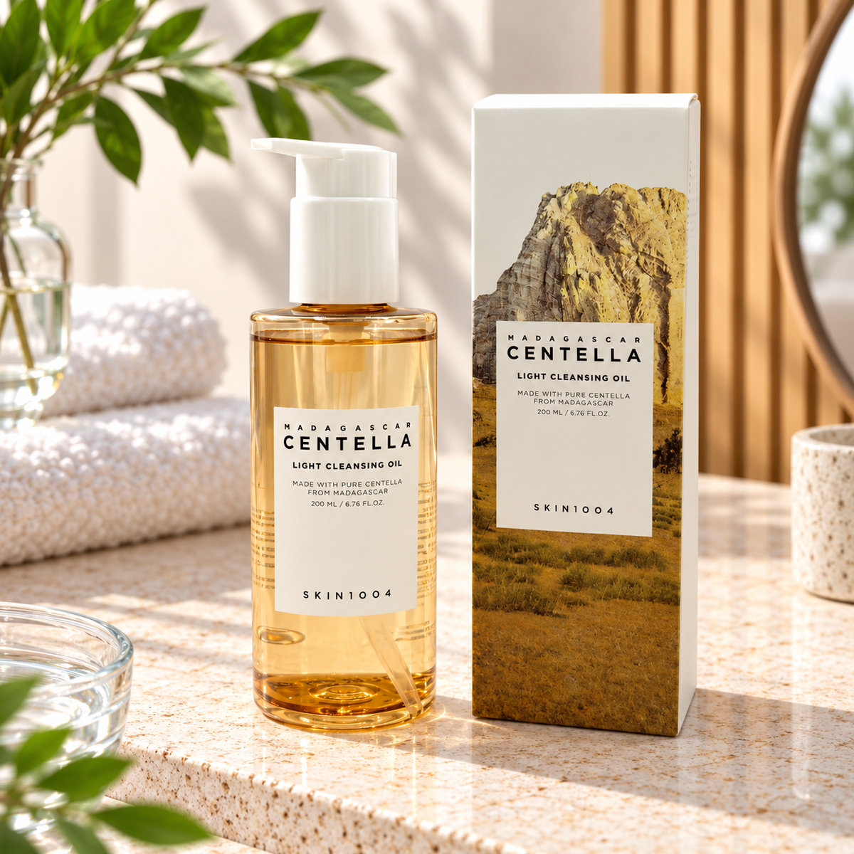 Huile Nettoyante Légère à la Centella de Madagascar SKIN1004 – 200 ml
