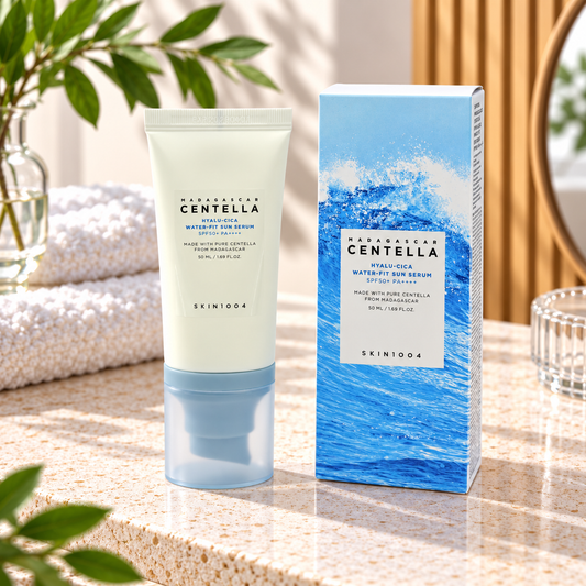 Sérum Solaire Hydratant Hyalu-Cica à la Centella de Madagascar SKIN1004 – 50 ml – SPF50+ PA++++