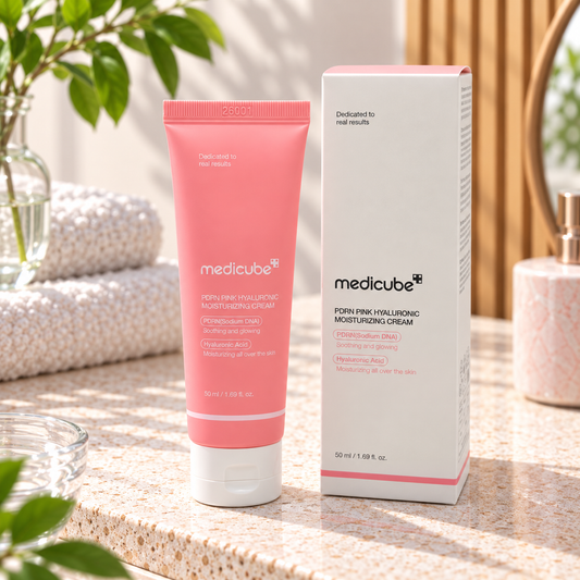 Crème Hydratante Rose au PDRN et à l’Acide Hyaluronique Medicube – 50 ml