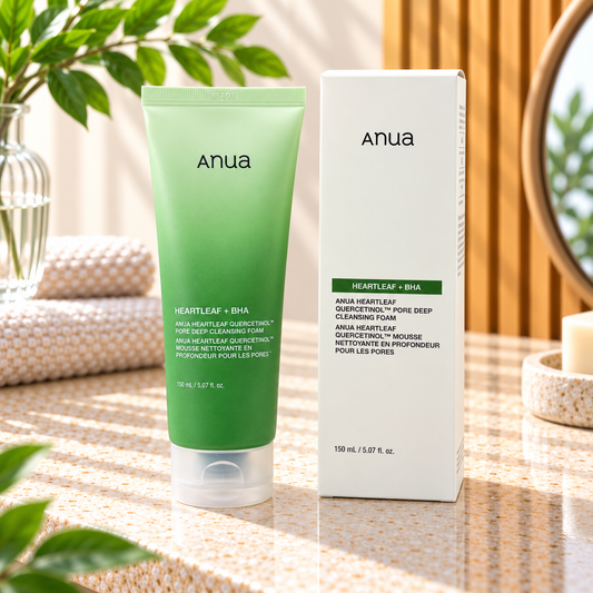 Mousse Nettoyante Profonde des Pores Heartleaf Quercetinol Anua – 150 ml